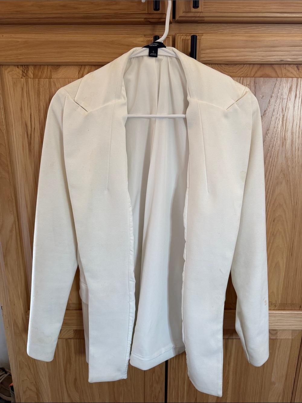 Simply Vera Vera Wang Cream Open-Front Blazer